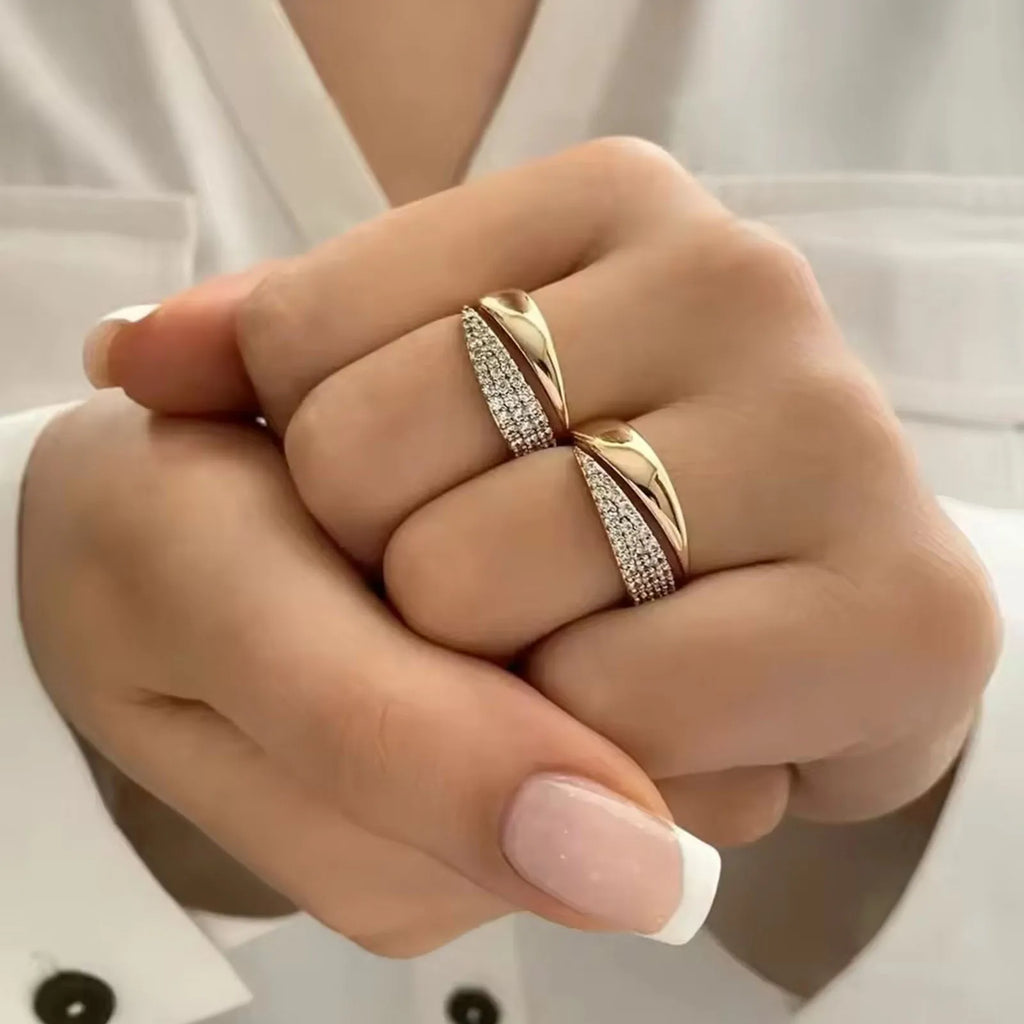 Golden Sun Ring & Natural Stone