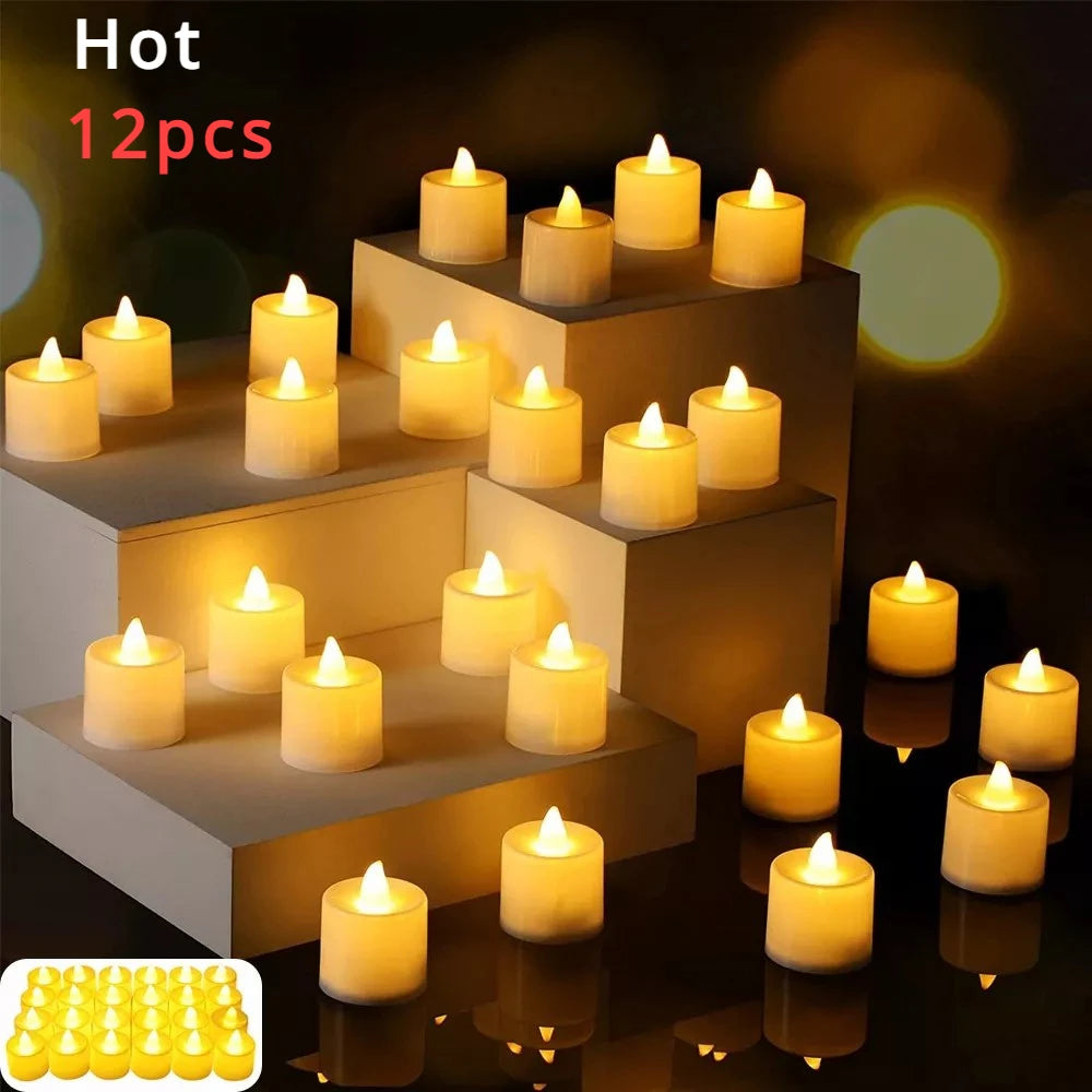 Battery‑Powered Flameless LED Candles – Party and Home Decoration