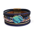 Boho Bracelet with Colorful Stones