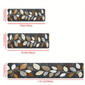 Gradient Gray Leaf Pattern Rug – Elegance and Practicality