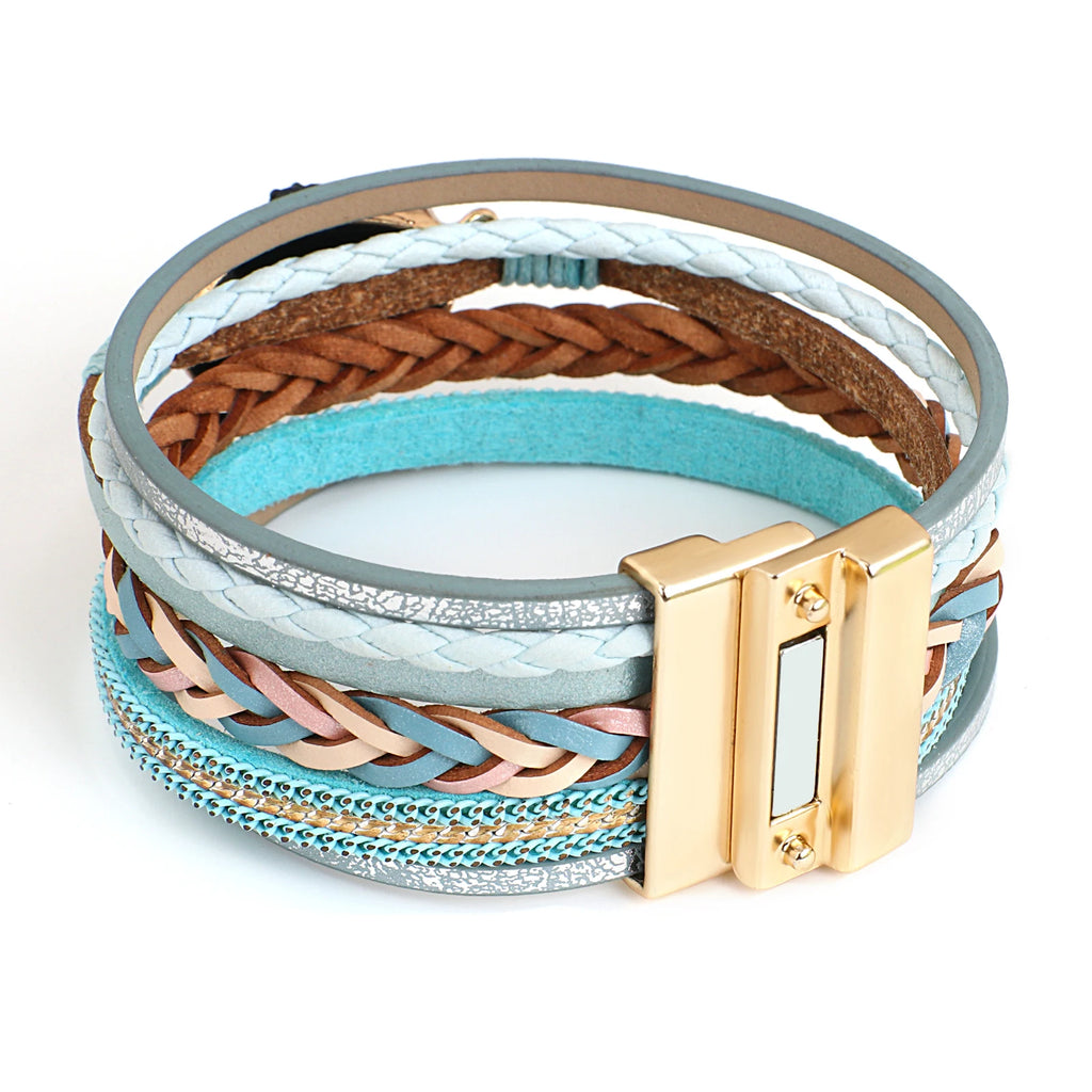 Boho Bracelet with Colorful Stones