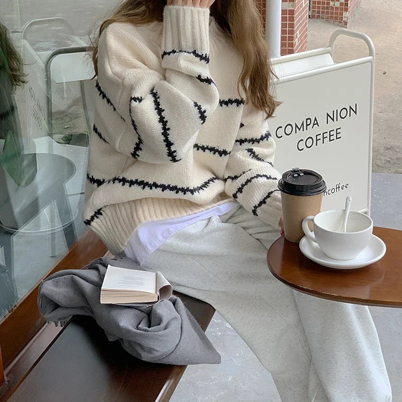 Trendy striped knit for women