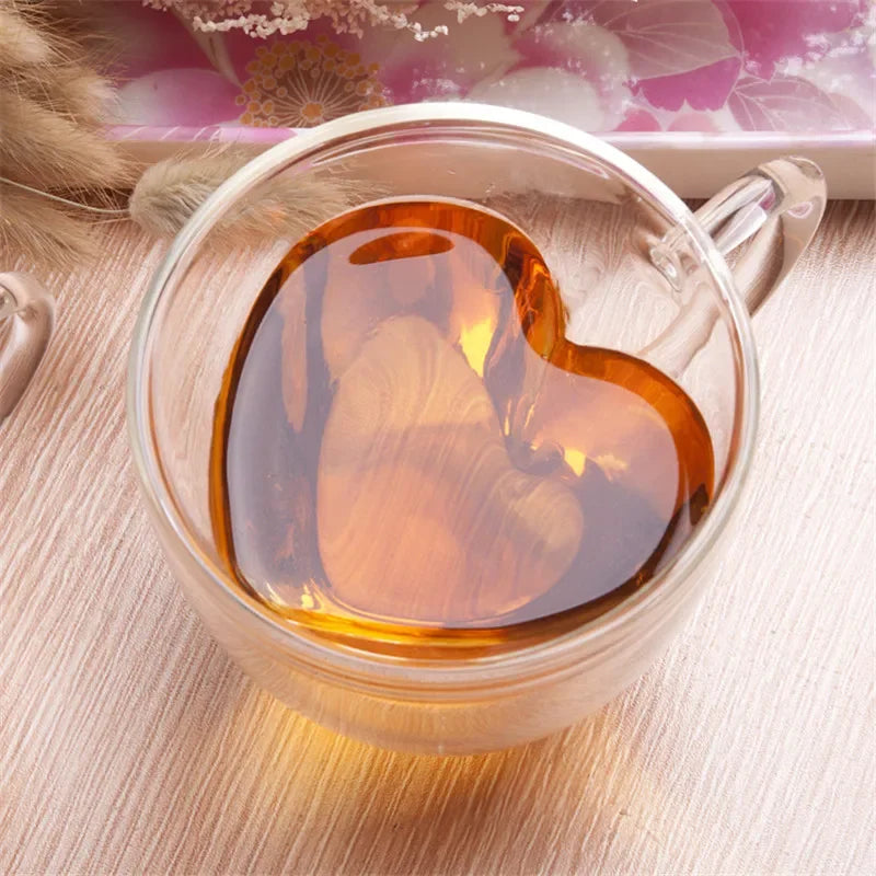 Elegant heart-shaped glass cups for every mood