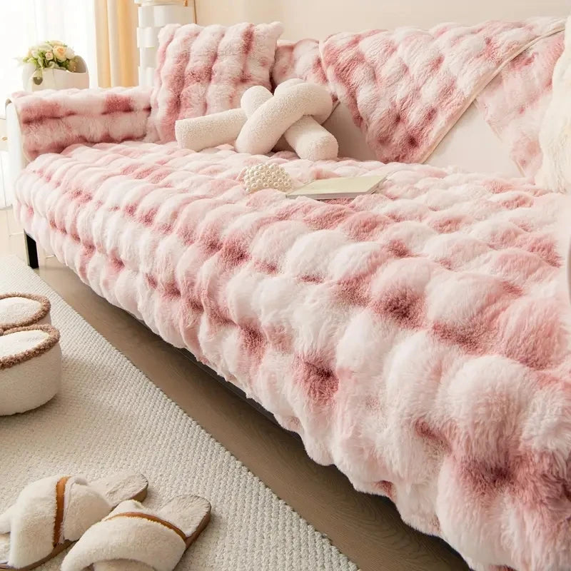 Sofa cover, soft and non-slip plush, modern home decor