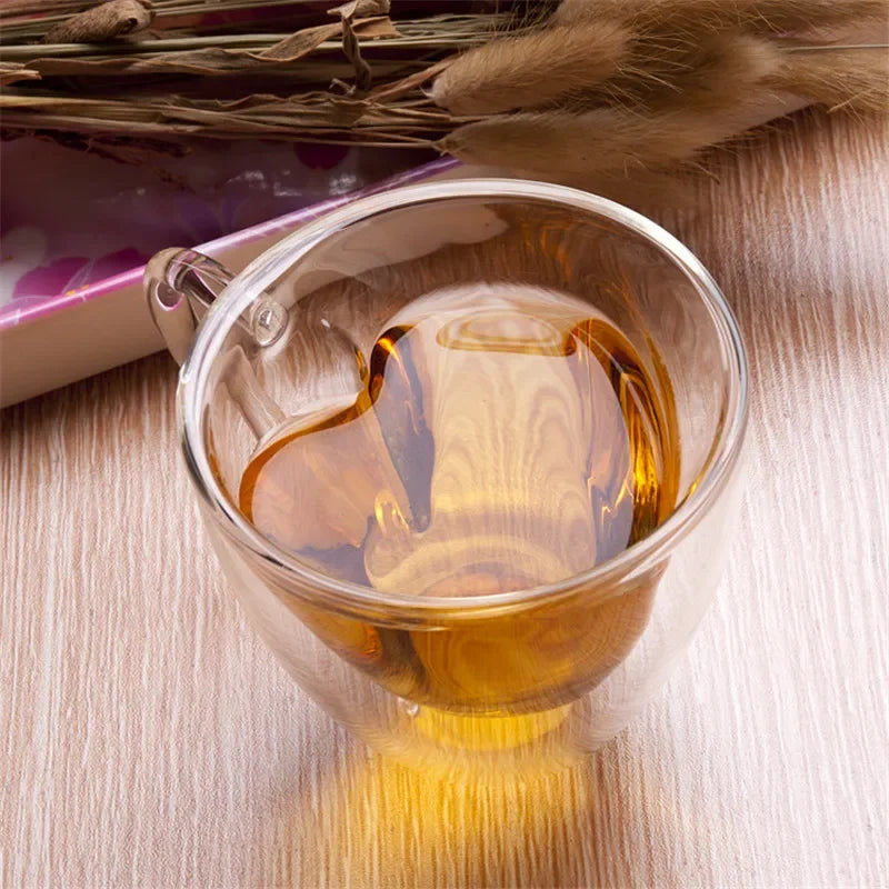 Elegant heart-shaped glass cups for every mood