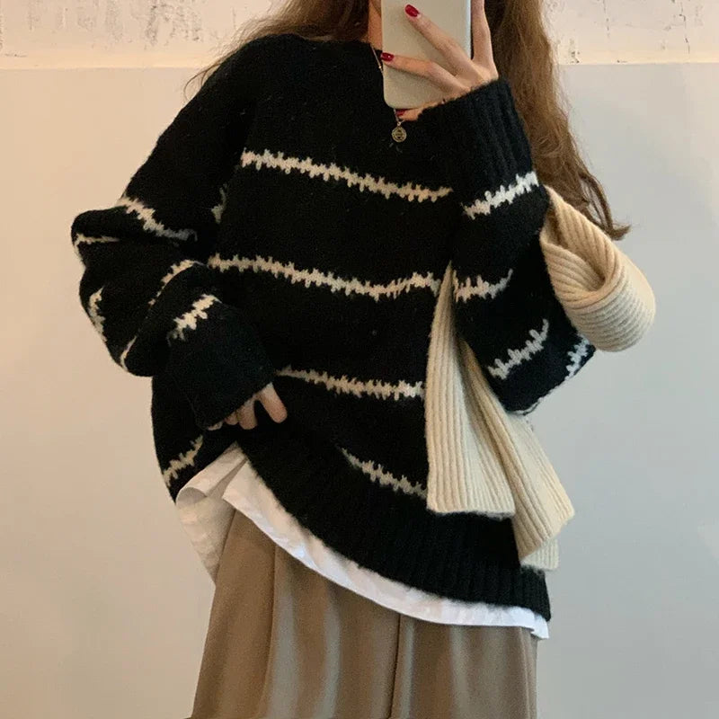 Trendy striped knit for women