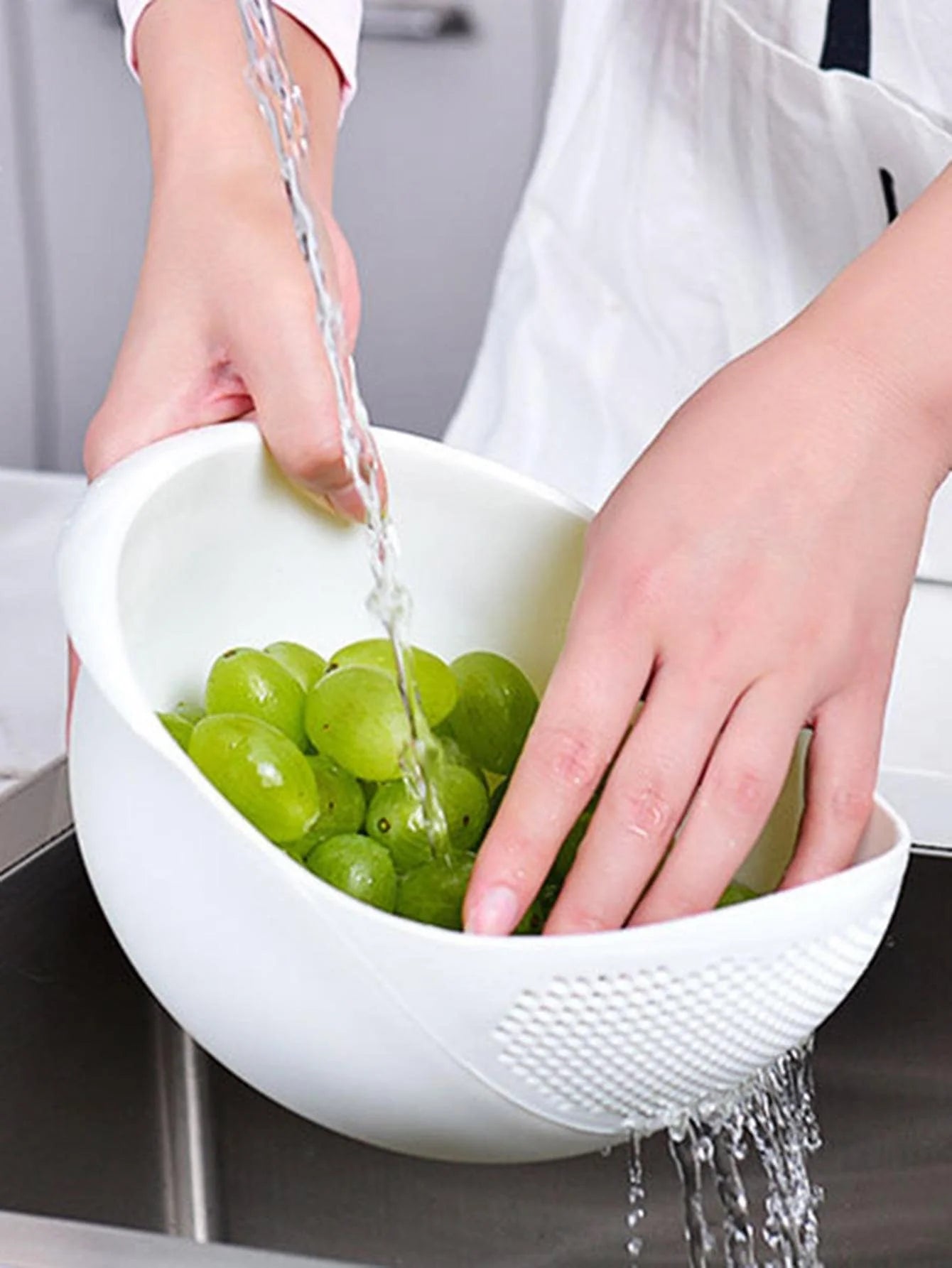Rice & Fruit Drain Bowl – Easy Wash