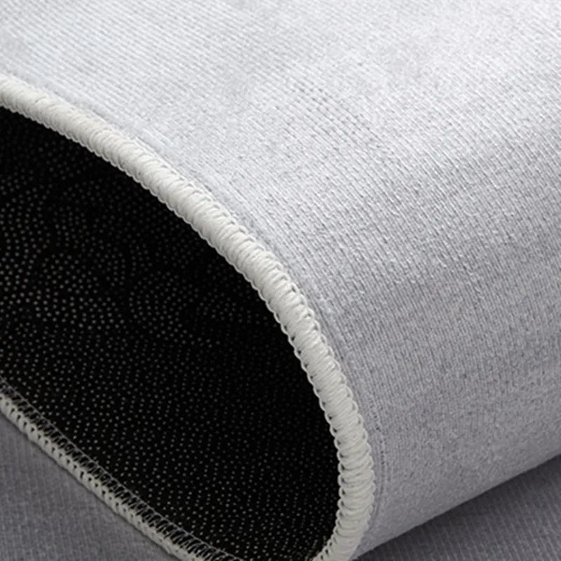 Gradient Gray Leaf Pattern Rug – Elegance and Practicality