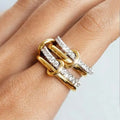 Trendy Copper Stack Ring