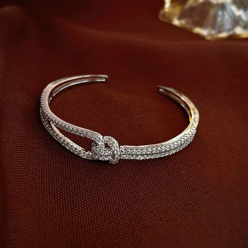 Elegant Knot Cuff Bracelet