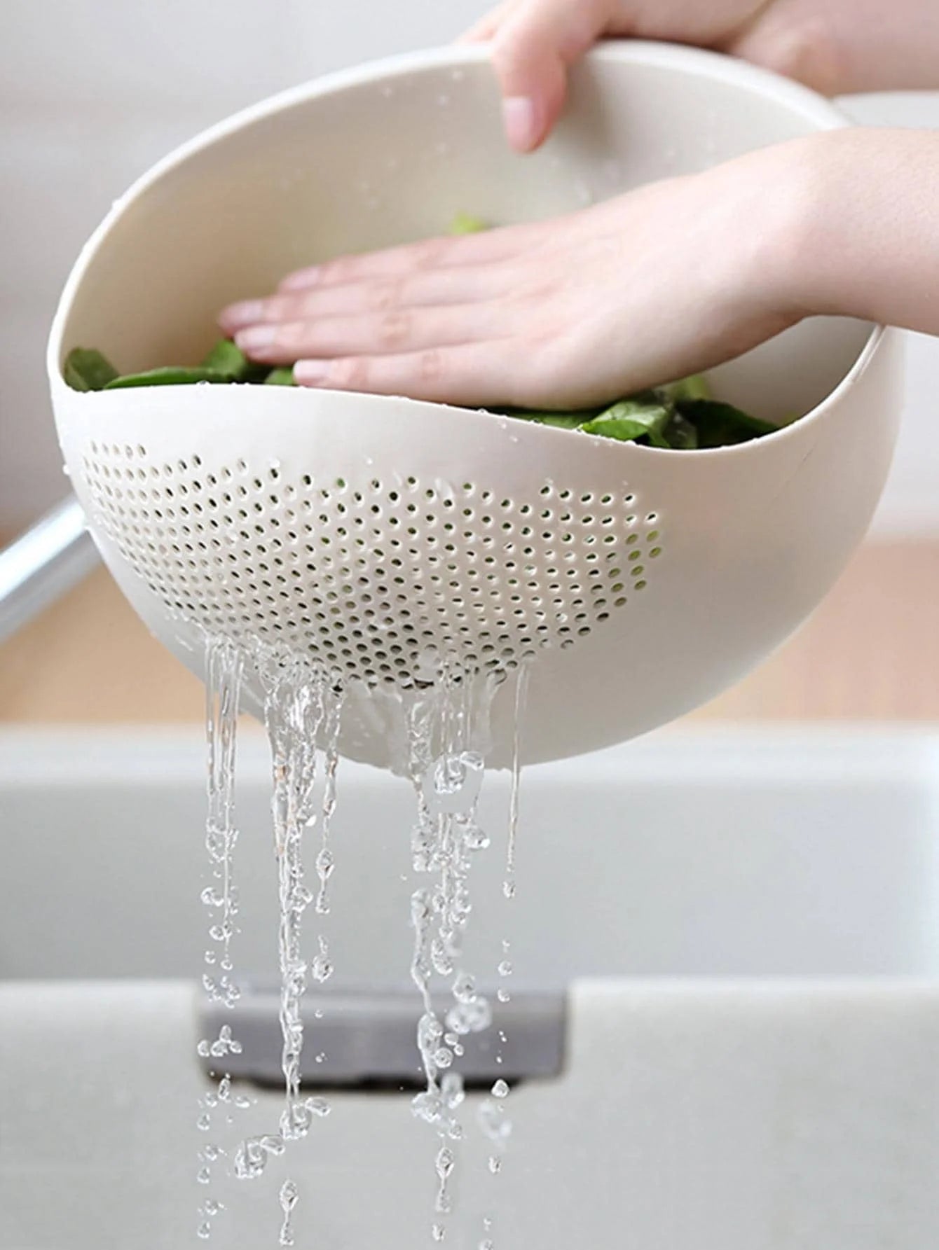 Rice & Fruit Drain Bowl – Easy Wash
