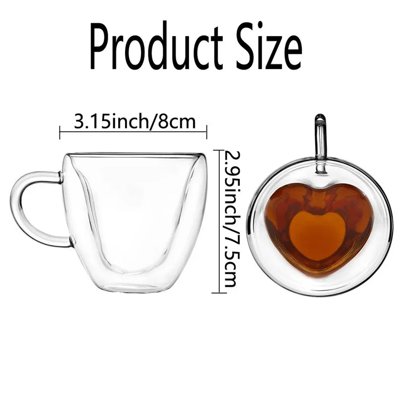 Elegant heart-shaped glass cups for every mood