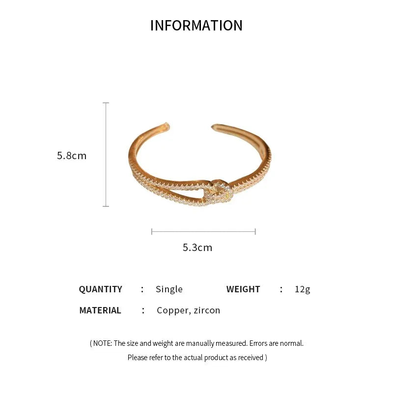 Elegant Knot Cuff Bracelet