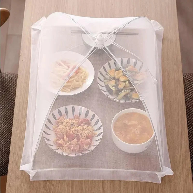 Foldable insect‑proof food cover