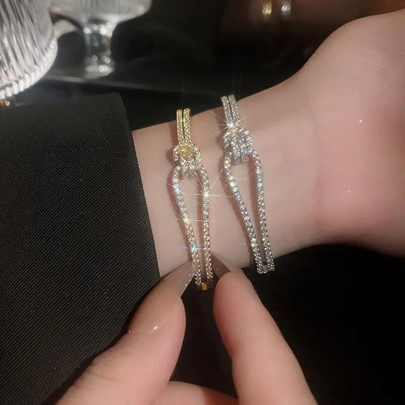 Elegant Knot Cuff Bracelet