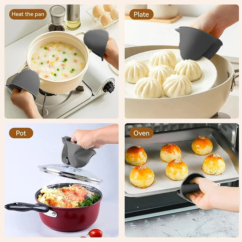 Mini heat-resistant silicone gloves – Protect your hands