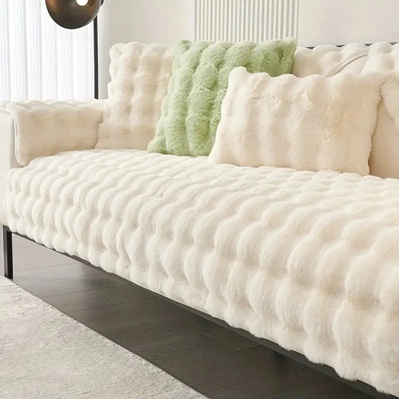 Sofa cover, soft and non-slip plush, modern home decor