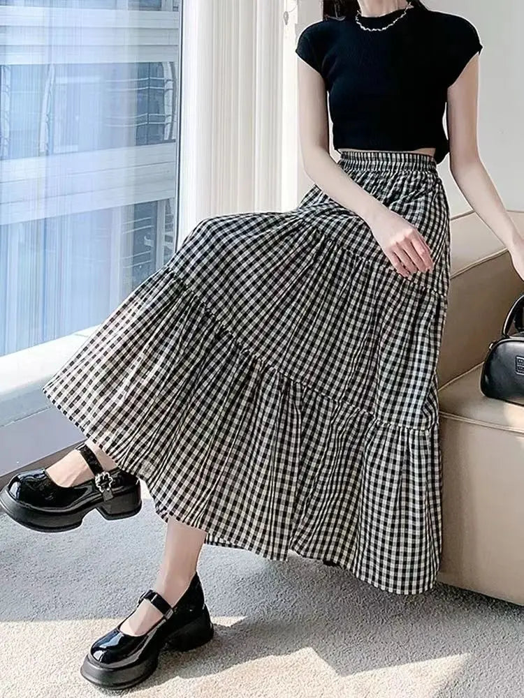 Women's Bohemian Patchwork Tiered Skirt