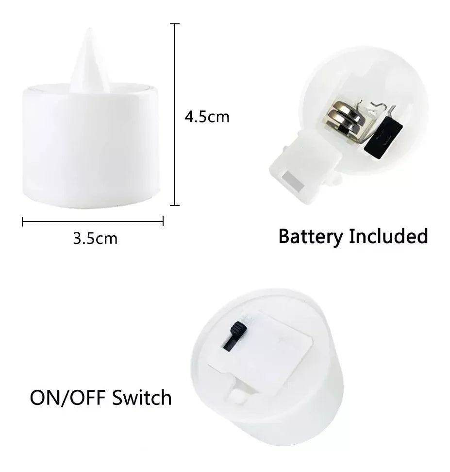Battery‑Powered Flameless LED Candles – Party and Home Decoration