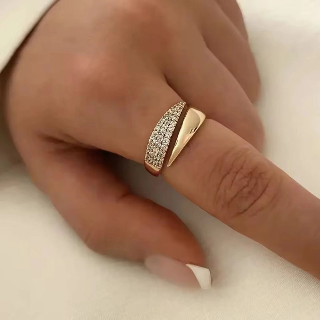 Golden Sun Ring & Natural Stone