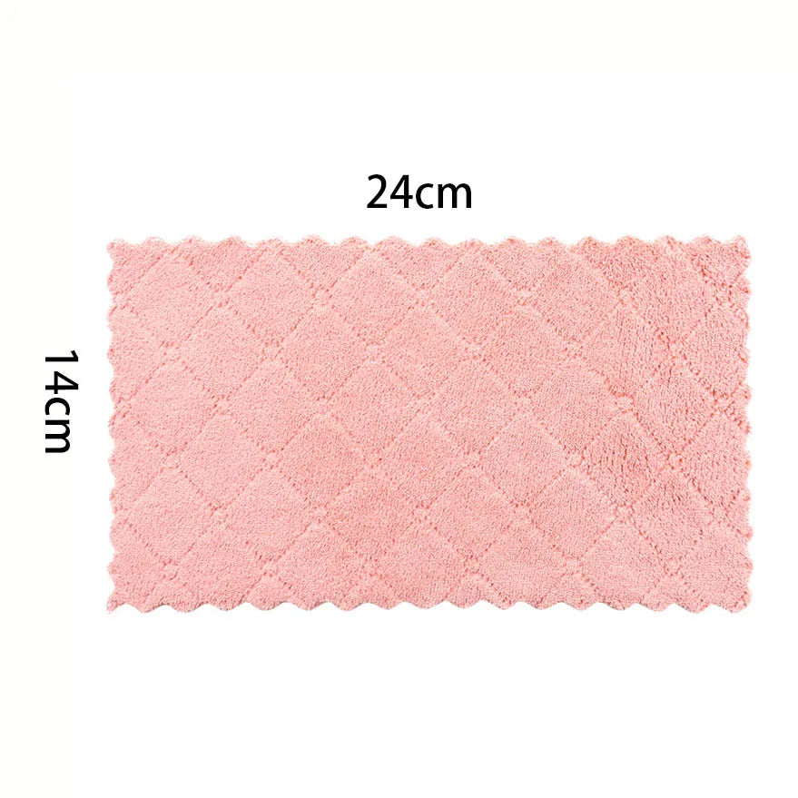 Set of 10 double‑sided microfiber cloths for dishes and kitchen