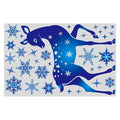 Blue Snowflakes & Magical Reindeer – Window Clings