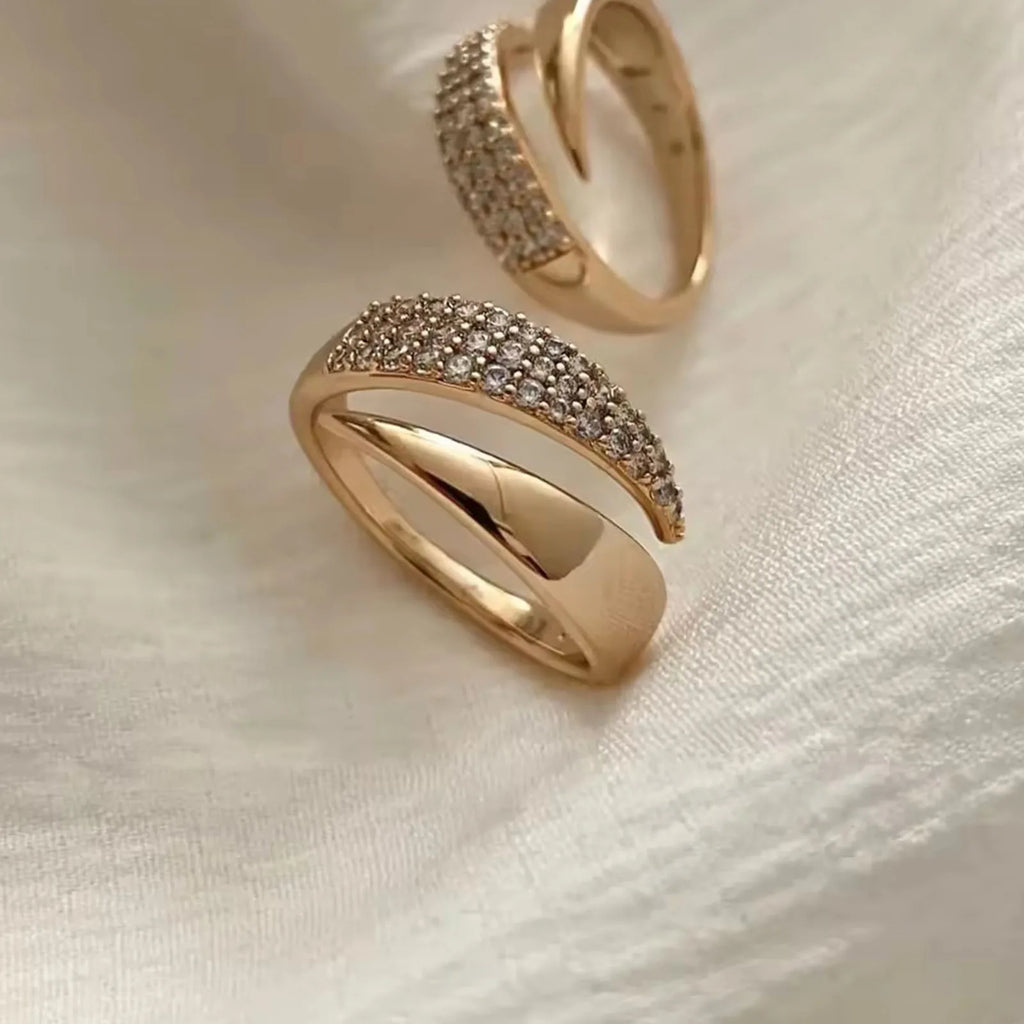 Golden Sun Ring & Natural Stone